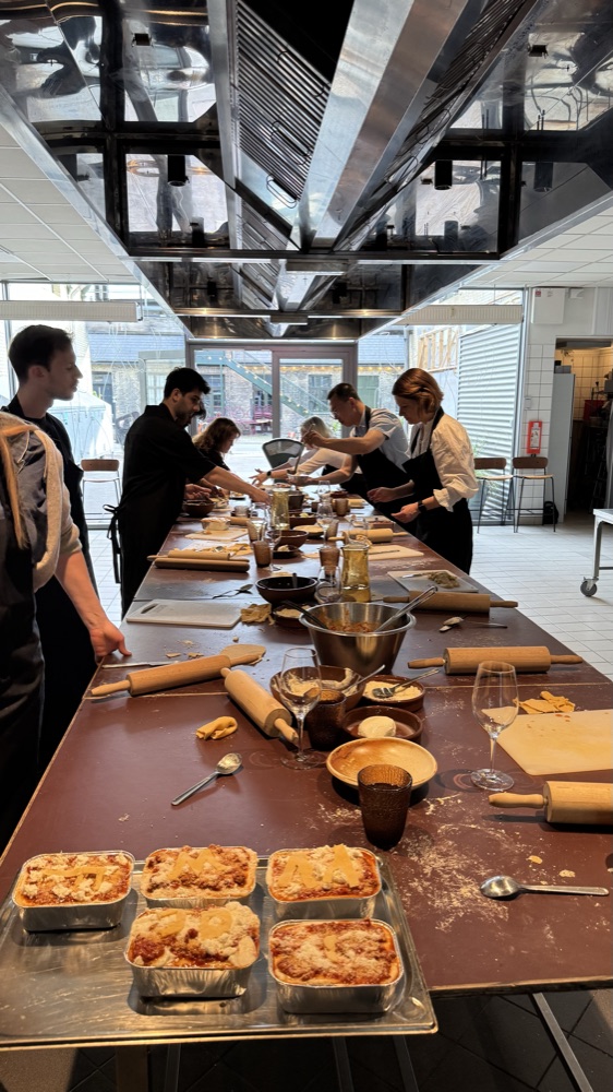 Team building cooking session